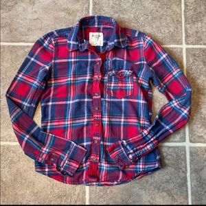 Abercrombie & Fitch Sz XS Flannel Button Down Shirt